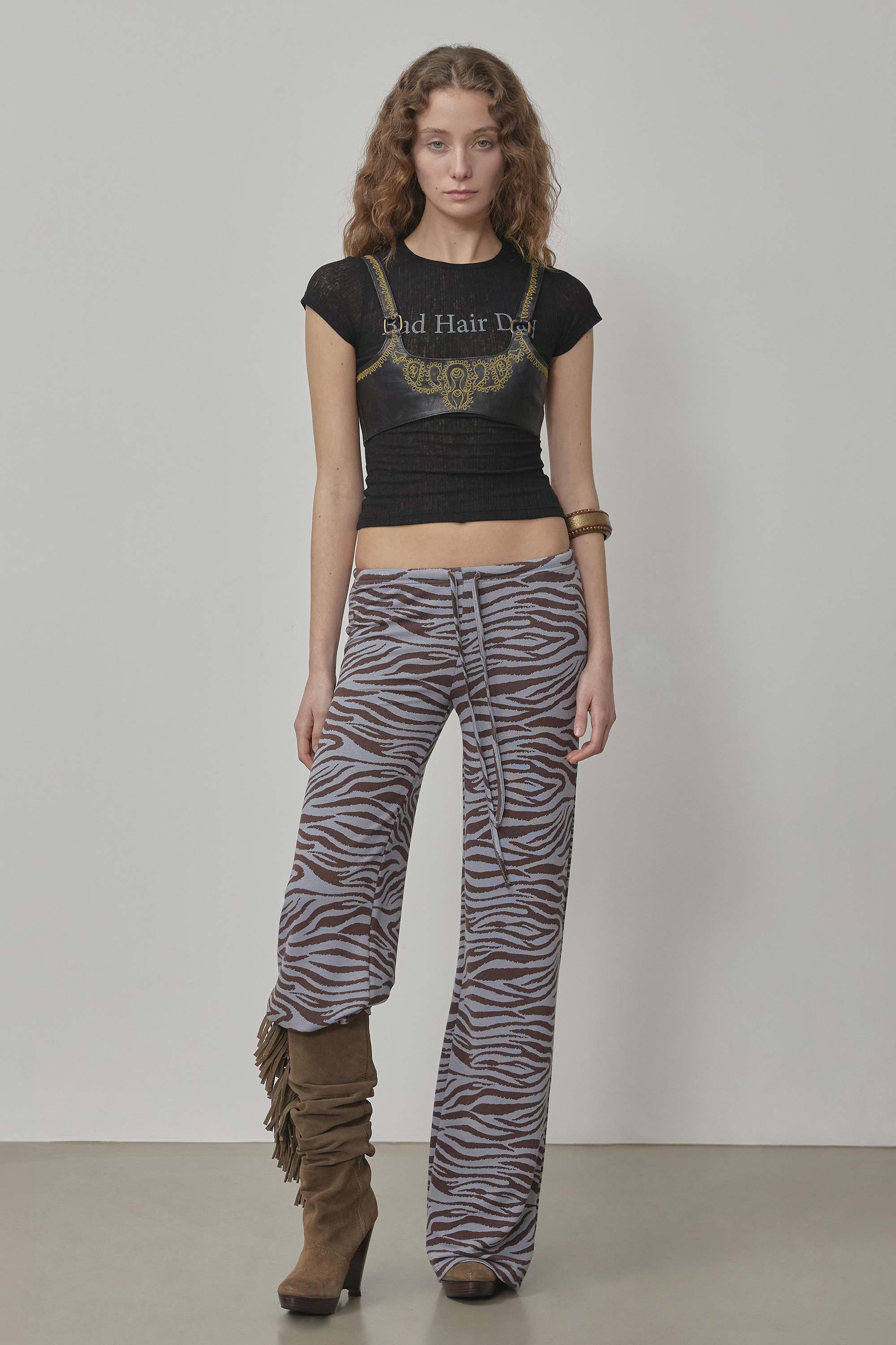 Summer To Go Pants Blue Zebra